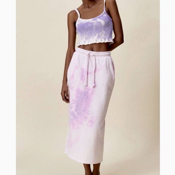 Zara Tie Dye Midi Skirt - Picture 2 of 9